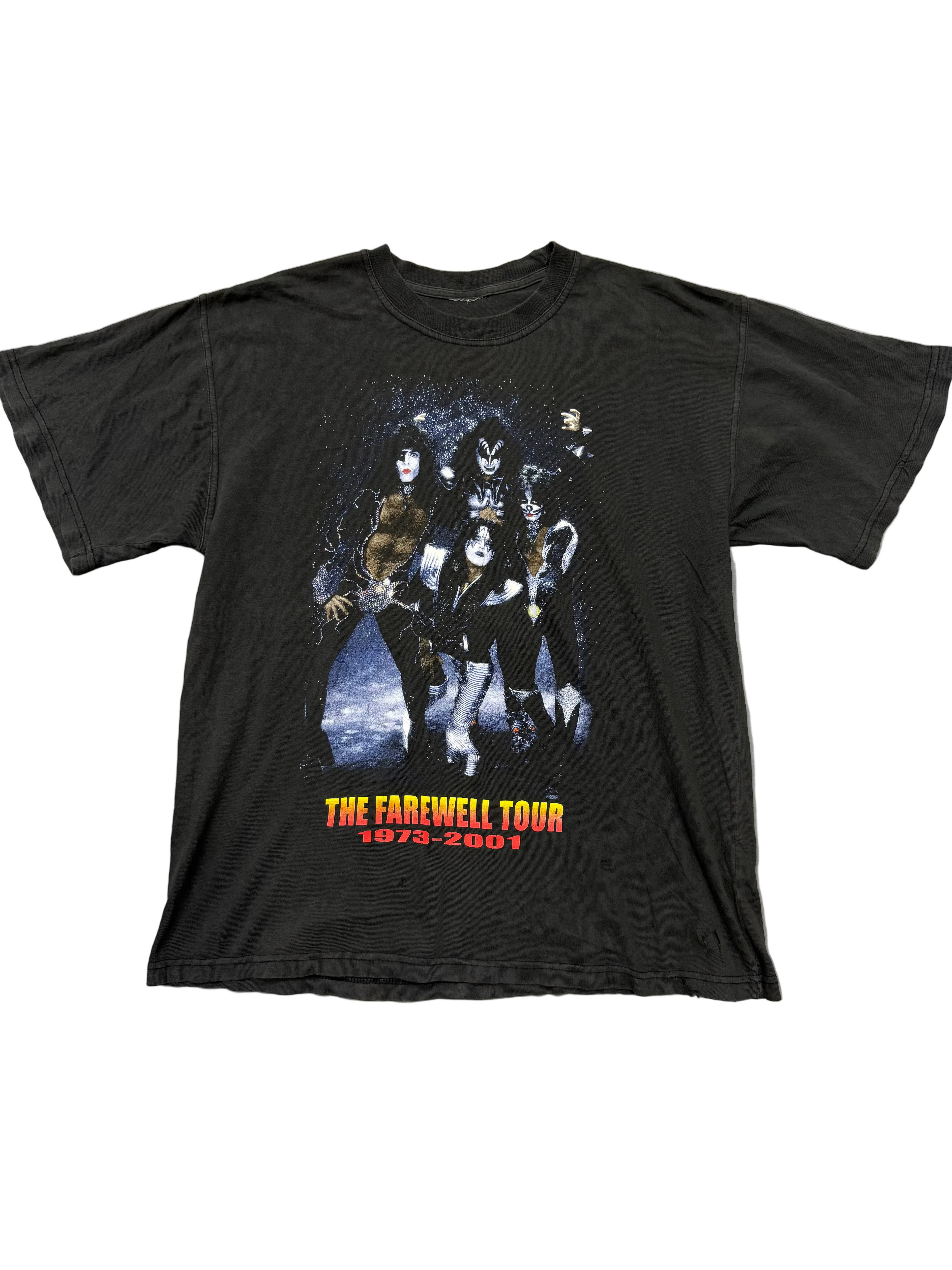 Vintage KISS "The Farewell Tour 1973-2001" Band Tshirt