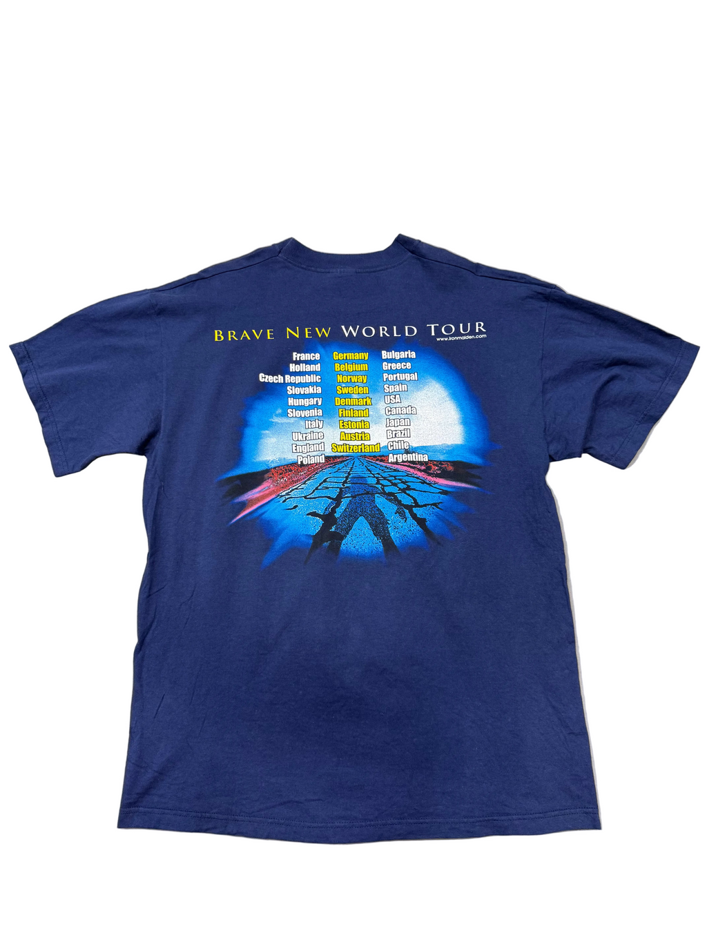 Vintage Iron Maiden's 2000 Brave New World Tour Band Tshirt