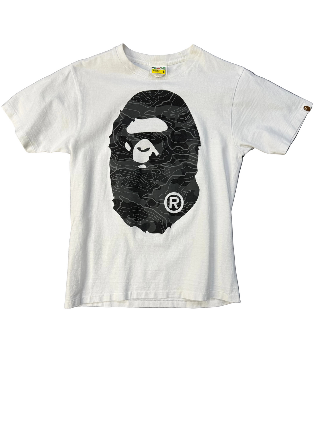 BAPE Layered Line camo Big Ape Head Tee