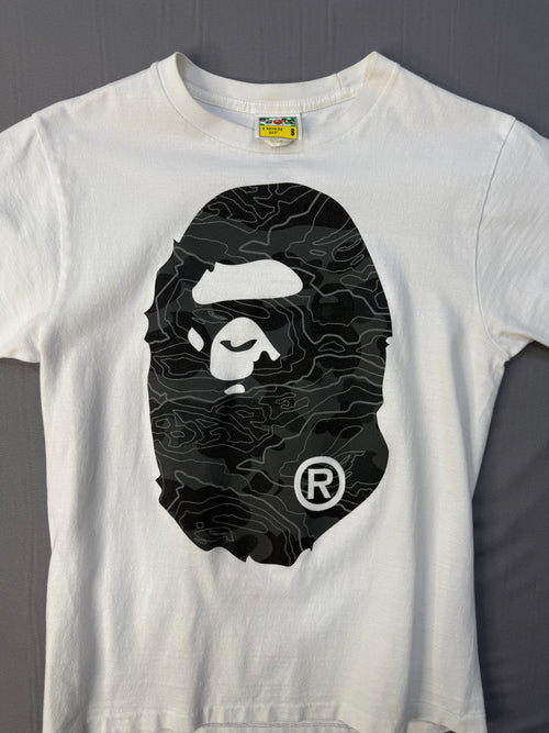 BAPE Layered Line camo Big Ape Head Tee