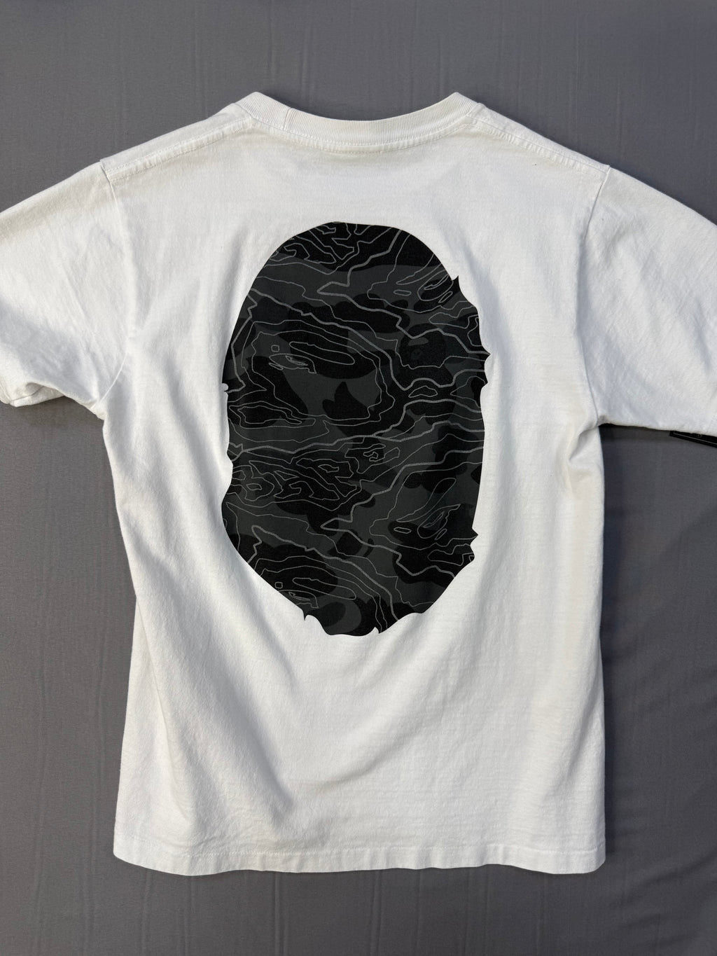 BAPE Layered Line camo Big Ape Head Tee